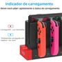 Imagem de Estação De Carregamento Joycon De 4 Portas Para Nintendo Switch OLED IPEGA PG-9186