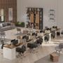 Imagem de Estação de Trabalho 12 Lugares Office Smart 12 Mesas 10 Armários 2 Aparador