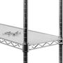 Imagem de Estante Aço 3 Prateleiras Cromada 90 Cm com forros