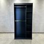 Imagem de Estante Arara Nicho Lateral Preto 185X92X32Cm - Deep