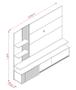 Imagem de Estante Atena para TV de até 65 polegadas - CINAMOMO OFF WHITE - Madetec