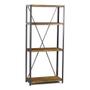 Imagem de Estante Baviera com 3 Prateleiras Grafite/Rustic Brown - Gran Belo 