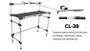 Imagem de Estante Cabine DJ Mesa de Apoio p/ Controladora Usb Tubular em Aluminio com Suporte de Notebook Titanium RDJ Control