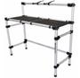Imagem de Estante Cabine DJ Mesa de Apoio p/ Controladora Usb Tubular em Aluminio com Suporte de Notebook Titanium RDJ Control