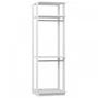 Imagem de Estante Closet 1005 com 2 Cabideiros Branco