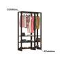 Imagem de Estante Closet Yes 120cm com 2 Cabideiros - Grafite