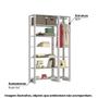 Imagem de Estante Closet Yes 120cm com 9 Prateleiras - Branco