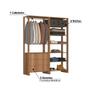 Imagem de Estante Closet Yes 160cm com 3 Gavetas e 6 Nichos - Montana