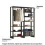 Imagem de Estante Closet Yes 160cm com 9 Prateleiras - Grafite