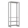 Imagem de Estante Closet Yes com 3 Gavetas e 2 Cabideiros - Branco