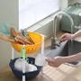 Imagem de  Estante Colorida Multiuso 4 Prateleiras Organização Compacta Design Moderno Funcional Para Cozinha Banheiro Quarto Infantil Sala