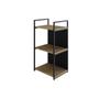 Imagem de Estante com 3 Prateleiras 84x45x33cm com Fundo Yon