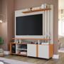 Imagem de Estante Home P/ Tv 50 Polegadas 2 Portas 3 Prateleiras Valencia Permobili Off White/Cinamomo