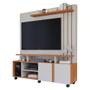 Imagem de Estante Home P/ Tv 50 Polegadas 2 Portas 3 Prateleiras Valencia Permobili Off White/Cinamomo