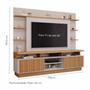 Estante Home para TV até 65 Polegadas Ripado 2 Portas Ravena Yescasa 100% MDF Imagem de Estante Home para TV até 65 Polegadas Ripado 2 Portas Ravena Yescasa 100% MDF