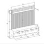 Imagem de Estante Home Ripada 180cm Aloha para TV até 75 Nature/Off White G77 - Gran Belo