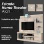 Imagem de Estante Home Theater Alan Calacata Off White  Madetec 