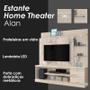 Imagem de Estante Home Theater Alan Calacata Off White  Madetec