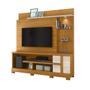 Imagem de Estante Home Theater Alan Com Pés p TV até 55 Polegadas Cinamomo e Off White - Madetec