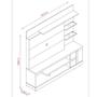Imagem de Estante Home Theater Alan Com Pés p TV até 55 Polegadas Cinamomo e Off White - Madetec
