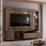 Imagem de Estante Home Theater com LED Le Mans 2,42 m Cor Imperial Sepia - Madetec