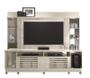 Imagem de Estante Home Theater Frizz Gold Para Tv 55 Polegadas Com Rodizios Calacata / Off White - Madetec