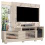 Imagem de Estante Home Theater Frizz Plus com Pés Calacata Off White - Madetec