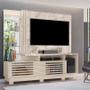 Imagem de Estante Home Theater Frizz Plus com Pés Calacata Off White - Madetec