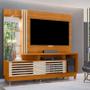 Imagem de Estante Home Theater Frizz Plus com Rodízios Cinamomo Off White - Madetec