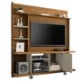 Imagem de Estante Home Theater Para TV Até 47 Pol. Taurus Cinamomo/Off White/Ripado - Bechara