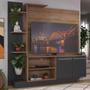 Imagem de Estante Home Theater para TV até 55 Pol Denver Multimóveis Madeirado Preto