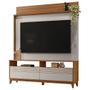 Imagem de Estante Home Theater Para TV Até 70 Polegadas 1,60m Granada Madeirado / Off White Notável