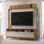 Imagem de Estante Home Theater Para TV Até 70 Polegadas 1,60m Granada Madeirado / Off White Notável
