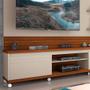 Imagem de Estante Home Theater Para Tv De 65 Polegadas Cedro Off White Freijo