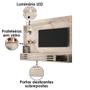 Imagem de Estante Home Theater Suspenso Com Aparador E Mesa De Centro Frizz Select Calacata Off White