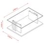 Imagem de Estante Home Theater Suspenso Com Aparador E Mesa De Centro Frizz Select Calacata Off White