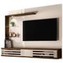 Imagem de Estante Home Theater Suspenso com Aparador e Mesa de Centro Frizz Select Off White Savana  Madetec