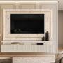 Imagem de Estante Home Theater Suspenso Gaia Calacata Off White  Madetec