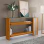 Imagem de Estante Home Theater Suspenso Lana 1.8 Com Aparador Frizz Cinamomo Off White
