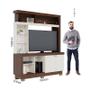 Imagem de Estante Home Theater Valença Nogueira Real Off White  Colibri