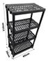 Imagem de Estante Modular Grande Reforçada 4 Andar Plástico Util Plast