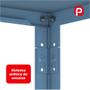 Imagem de Estante Montável de Aço Com 05 Prateleiras Com Reforço Pandin 1,75 X 0,40 m Azul Dali