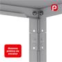Imagem de Estante Montável de Aço Com 05 Prateleiras Com Reforço Pandin 1,75 X 0,40 m Cinza Cristal