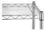 Imagem de Estante Multisuo Cromada C/ Rodas 190x121x45cm Member's Mark