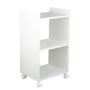 Imagem de Estante Multiuso Branco para Quarto Sala com Rodinha 40cm