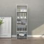 Imagem de Estante Multiuso com 4 Prateleiras 57 x 183 Cm MDP Branco 0700 MENU