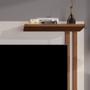 Imagem de Estante Painel Suspenso Televisão TV 32 Polegadas Prateleira Decorativa Nicho Eletrônico Porta de Correr Sala Quarto Flow - Off/Freijó - Mania