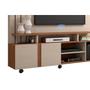 Estante para Sala Valência TV até 55 Polegadas c/ 2 Portas e 6 Nichos Nature/Off White - Permóbili Imagem de Estante para Sala Valência TV até 55 Polegadas c/ 2 Portas e 6 Nichos Nature/Off White - Permóbili