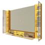 Imagem de Estante para TV até 90 Polegadas 293cm com Porta Reflecta LED 100% MDF Luminare