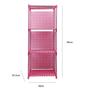 Imagem de Estante porta livros com 4 prateleiras organizador brinquedos modular quarto lavanderia objetos cozinha sapateira multiu